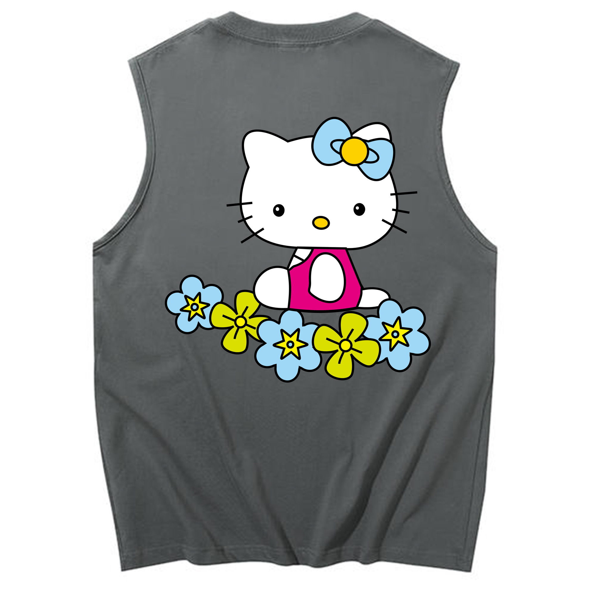 （画像用） Hello Kitty ハローキティ コットン100％タンクトップ（背面プリント）